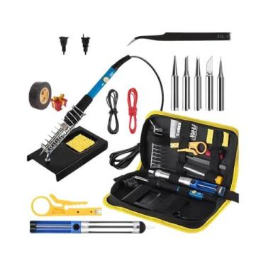 Imagem de Kit De Ferro De Solda Digital 60W Com Multímetro, Ferramenta De Soldag