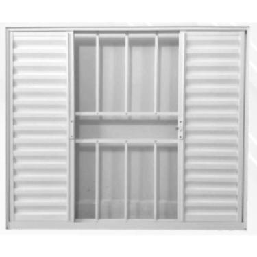 Imagem de Janela Veneziana Soft Plus 4 Folhas Grade Branco MGM  100x100 cm