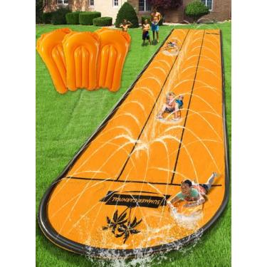 Imagem de Water Slip Slide Spring Water 22 pés* 3 pistas com aspersor para crian