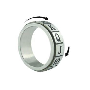 Imagem de Anel Girador De Titânio Aço Inoxidável B+ Tamanho 24