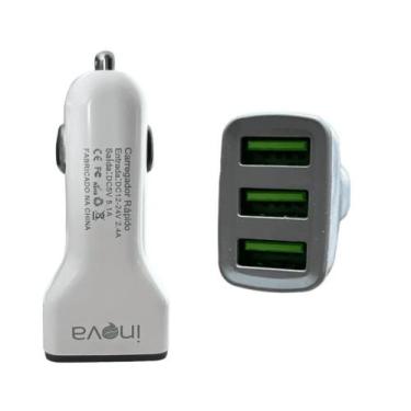 Imagem de Carregador Turbo Automotivo G32 5.1a 3 Saídas Usb Top - inova