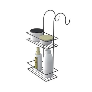 Imagem de Porta Shampoo Duplo Para Box - Stolf Preto
