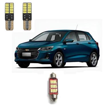Imagem de Kit Led Interno + Luz Placa Onix Lt/ltz/rs (kit Premium) T10 Branco Br