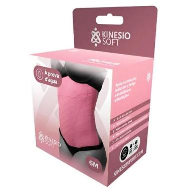 Imagem de Bandagem Elástica Adesiva KinesioSOFT 5cm x 6m, ROSA