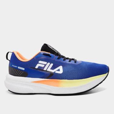 Imagem de Tênis Fila Racer Fastpace Masculino, Azul royal, Laranja, 42