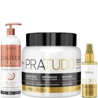 Imagem de Borabella Cauter 500ml + Máscara Pratudo 1kg + Elixir 60ml