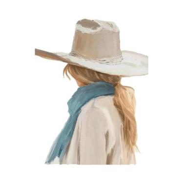 Imagem de Pôster Decorativo De Parede Em Tela Com Cavalo E Sela, Estilo Cowboy O