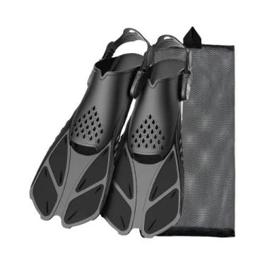 Imagem de Nadadeiras Ajustáveis De Silicone Para Snorkel E Mergulho, Calcanhar A