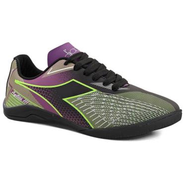 Imagem de Chuteira Infantil Diadora Agilitá III Futsal Roxo e Verde-Unissex
