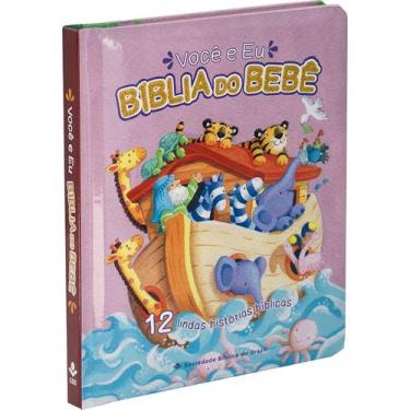 Imagem de Bíblia do Bebê - Você e Eu - Capa Almofadada Rosa - SBB, Único