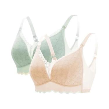 Imagem de Sutiã De Amamentação Feminino Sem Costura, Respirável, De Algodão, Pus