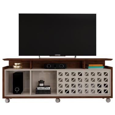 Imagem de Rack Bancada Tv Até 65 Polegadas Orion Havana/off White