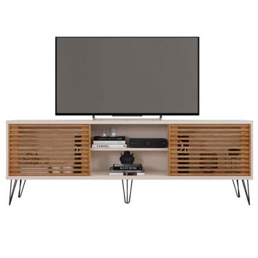 Imagem de Rack Bancada Para Tv Até 72 Polegadas Frizz Bege Caemmun