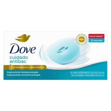 Imagem de Sabonete Antibacteriano Barra Dove Protege e Cuida 6 Unidades 90g, 6, 