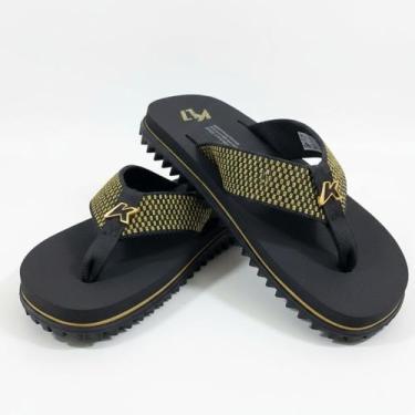 Imagem de Chinelo Masculino Kenner Collab Kivah Dots L7 Original -, Preto, Caqui