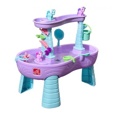 Imagem de Mesa de Atividades Sensoriais com Água para Crianças, 13 Acessórios, Para Crianças de 1,5+ Anos, Step2, Azul e Roxo