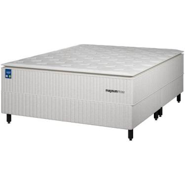 Imagem de Cama Box King (Box + Colchão) Plumatex - de Mola Ensacada 71cm de Altu