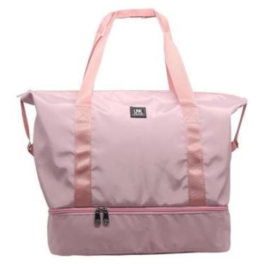 Imagem de Bolsa Feminina 2 Compartimentos Grande Sacola Viagem Passeio-Feminino