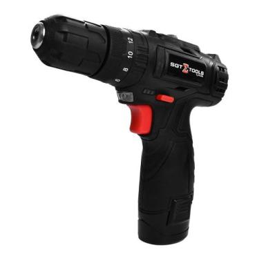 Imagem de Furadeira Parafusadeira de impacto 3/8" a bateria 12V com acessórios -