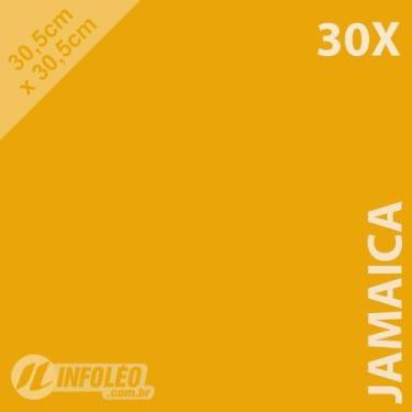 Imagem de 30 Folhas Color Plus 30,5x30,5cm 180g Jamaica Laranja Claro