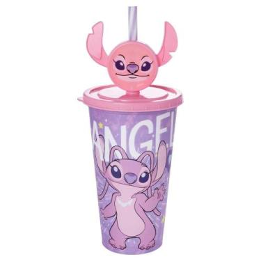 Imagem de Copo Infantil Angel Namorada do Stitch 500ml Plasútil