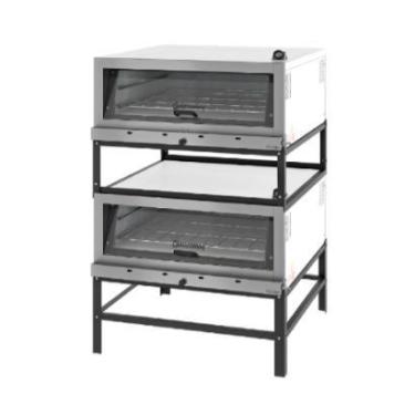 Imagem de Forno Lastro Duplo a Gás Inox FLG800D Basculante Gastromaq