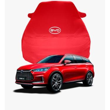 Imagem de Capa de Carro BYD Tan Tecido  Lycra Premium - Cadilhe Capas, Vermelho