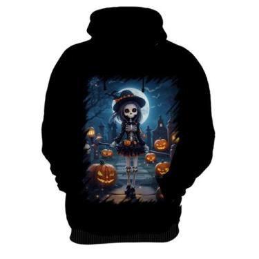 Imagem de Blusa de Frio Bruxa Caveira Halloween 11 - Kasubeck Store, Inf 06