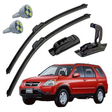 Imagem de Palheta Limpador Parabrisa Honda CR-V 2000 A 2002 + Pingo T10 - Tiger 