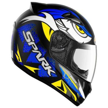Imagem de Capacete Moto Ebf New Spark Dragon Azul Fosco, Azul Fosco, 58
