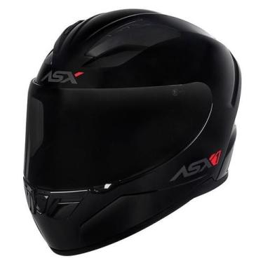 Imagem de Capacete ASX City Solid Brilho Preto/Grafite Tamanho 60/L