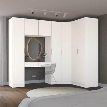 Imagem de Guarda-Roupa Modulado de Canto Obliquo 6 Peças 7 Portas Orion CabeCasa