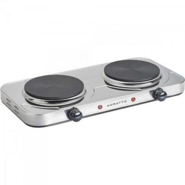 Imagem de Fogão Elétrico de Mesa 220V FM02 Cinza AGRATTO