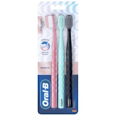 Imagem de Escova Dental Iconic Sensitive Oral-b Pack com 3 - Oral - B