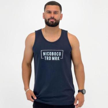 Imagem de Regata Nicoboco Casual Masculina, M, Marinho