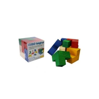 Imagem de Cubo De Encaixe Tangram Tridimensional - Artyara