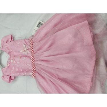 Imagem de Vestido rosa com pérolas - Carollina fashion 