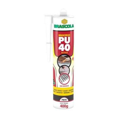 Imagem de Adesivo Silicone Poliuretano Preto PU40 Multi 400g Brascola