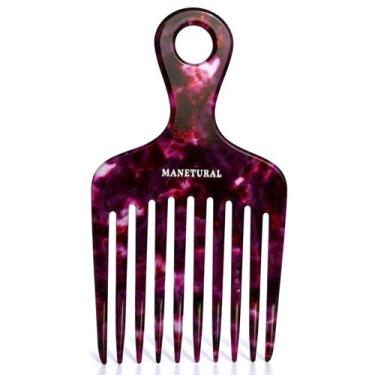 Imagem de Pente de dentes longos MANETURAL 14MX para cachos e barbas femininas