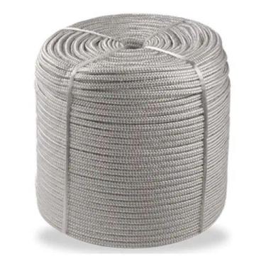 Imagem de Corda Nylon Poliéster Cinza 10mm / 200 metros - Carga Pesada