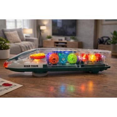 Imagem de Trem Transparente Com Engrenagens - TOY & TOYS