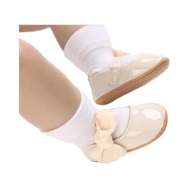 Imagem de Sapatos De Caminhada Para Bebês Com Laço Borboleta, 0-1 Ano, Sola Maci