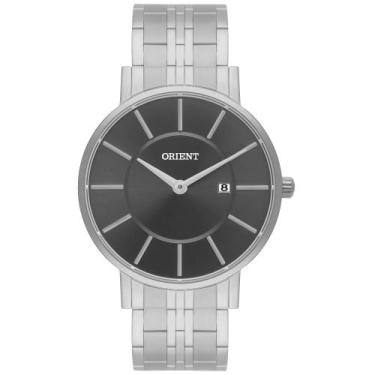 Imagem de Relogio Orient Masculino prata slim minimalista caixa fina MBSS1261 G1