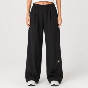 Imagem de Calça Fila Nylon Classic Sports Feminina Preta, G