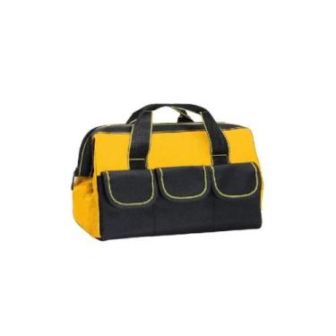 Imagem de Maleta Bolsa Ferramentas Multiuso com 8 Bolsos Base Reforçada Alças Mã