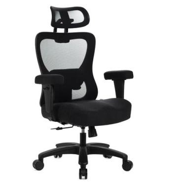 Imagem de Cadeira ergonômica para escritório de tela Plus size axis para 140KG B