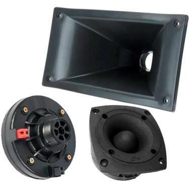 Imagem de Kit Driver 120W RMS + Corneta Plástica LC100 + Super Tweeter - Permak
