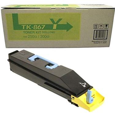 Imagem de Kyocera 1T02Jzaus0 Modelo Tk-867Y Cartucho De Toner Para Uso Com Impressoras Laser Multifuncionais Coloridas Taskalfa 250Ci E 300Ci, Rendimento De Até 12.000 Páginas Com Cobertura Média De 5% Amarelo
