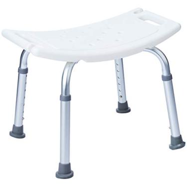 Imagem de Dilepé Banco Para Banho Sem Encosto Branco Db240