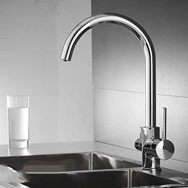 Imagem de Torneira Filtrada de Cozinha Balck com Dot Brass Purificador Torneira Dupla Torneira de Água Potável Vaso Misturador Torneira, Cromo, China